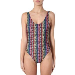 ETRE CECILE Women's All-Over Logo One-Piece Swimsuit Women MULTICOLOUR Beachwear